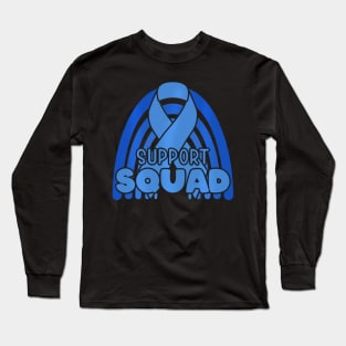 Colon Cancer Support Squad Colorectal Colon Cancer Long Sleeve T-Shirt